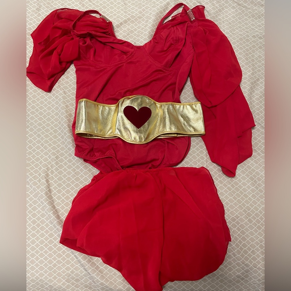 Red 3pc Goddess of Love Costume - Large